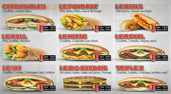 la Pizza d'Acosta — carte page 4
