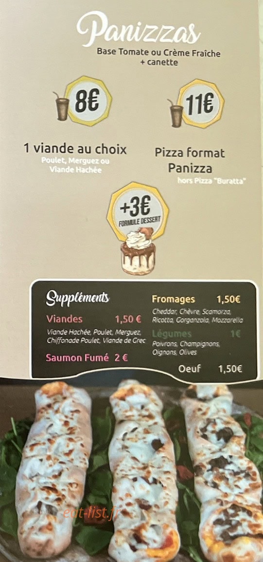 Pizza et Saveurs — carte page 3