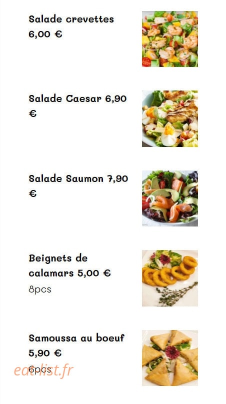 Villa steak house — carte page 5