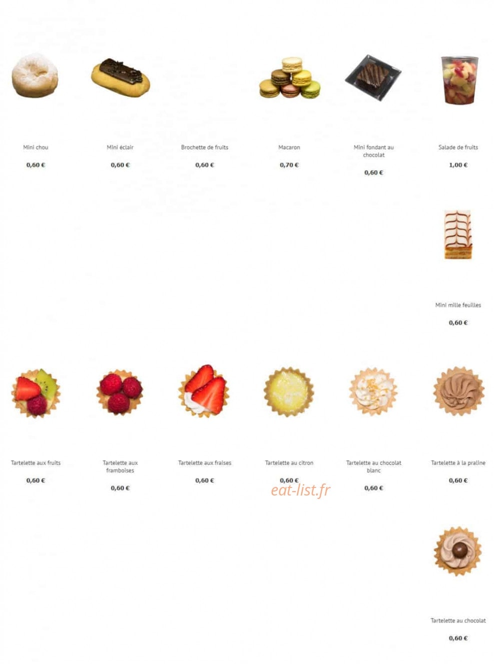 Nos Délices Sucrés Salés — carte page 4