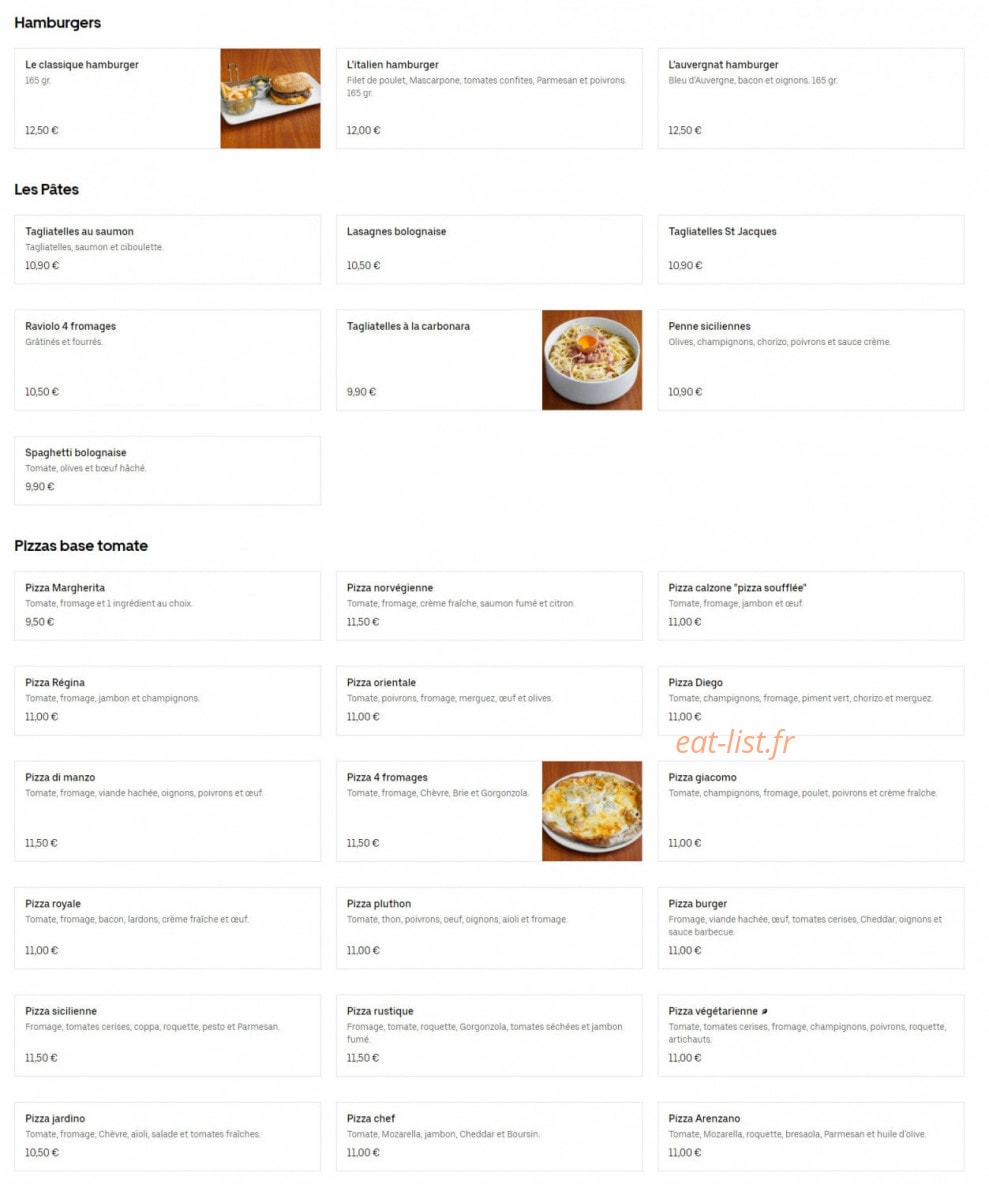 Pizza Bianca — carte page 2