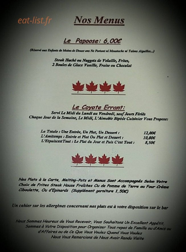 Canadian Corner — carte page 1