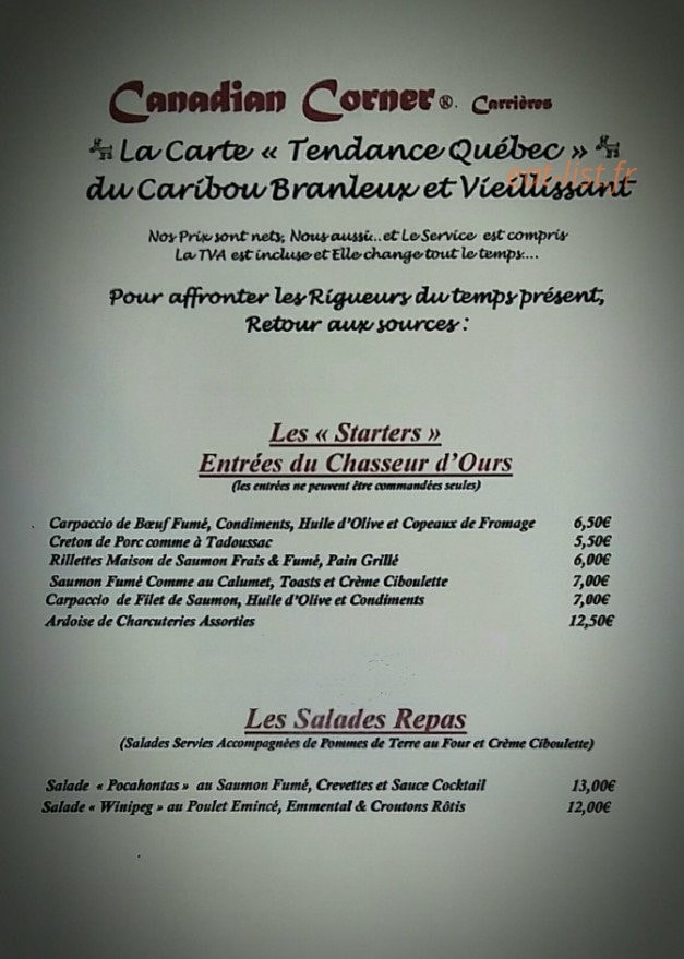 Canadian Corner — carte page 4