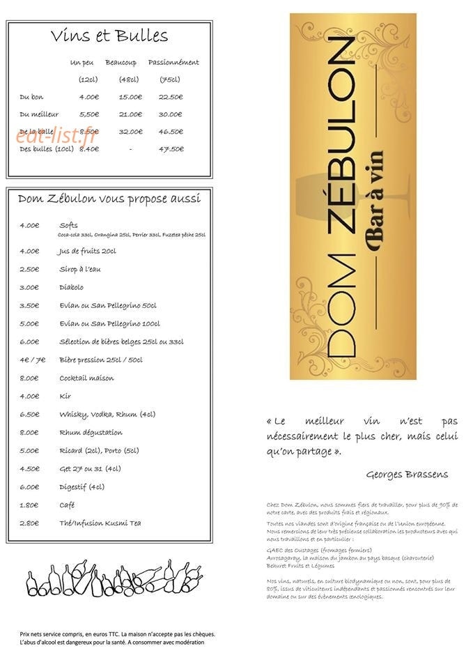 Dom Zébulon — carte page 1