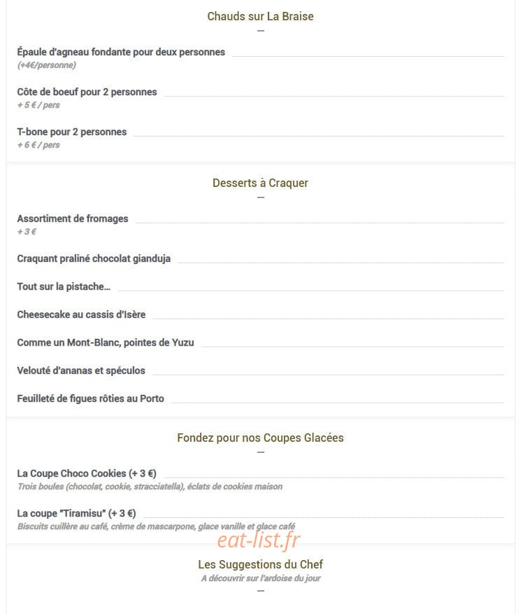 La Maison Louveciennes — carte page 2