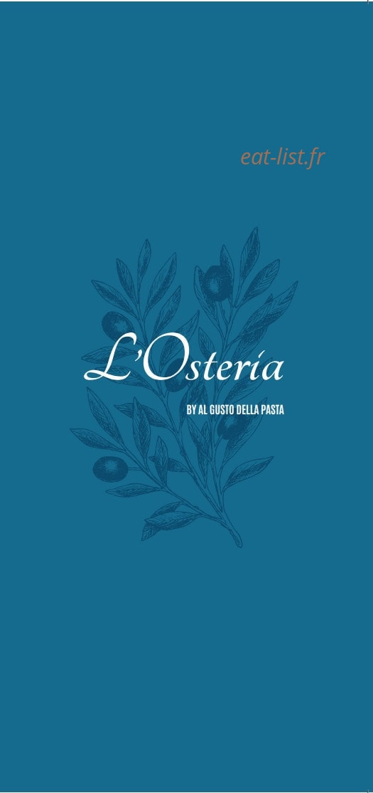 L’Osteria — carte page 1