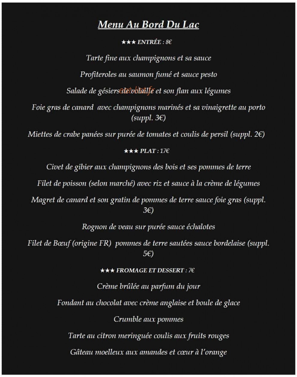 Au bord du Lac — carte page 2