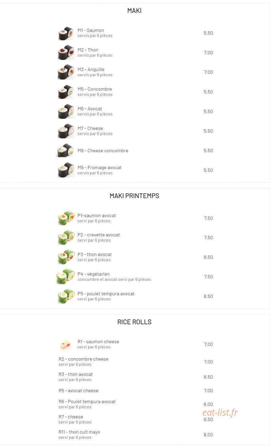 O bento — carte page 4