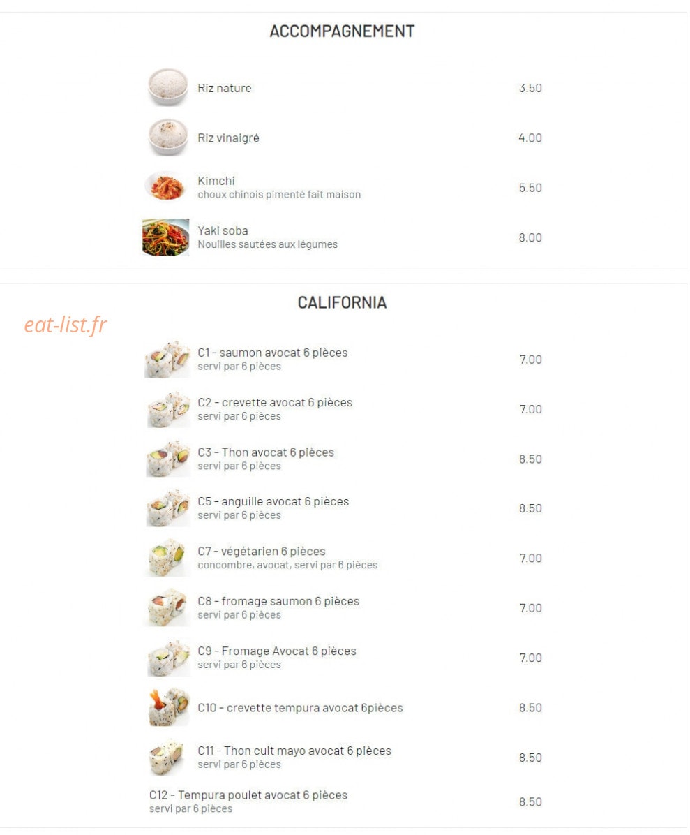 O bento — carte page 3