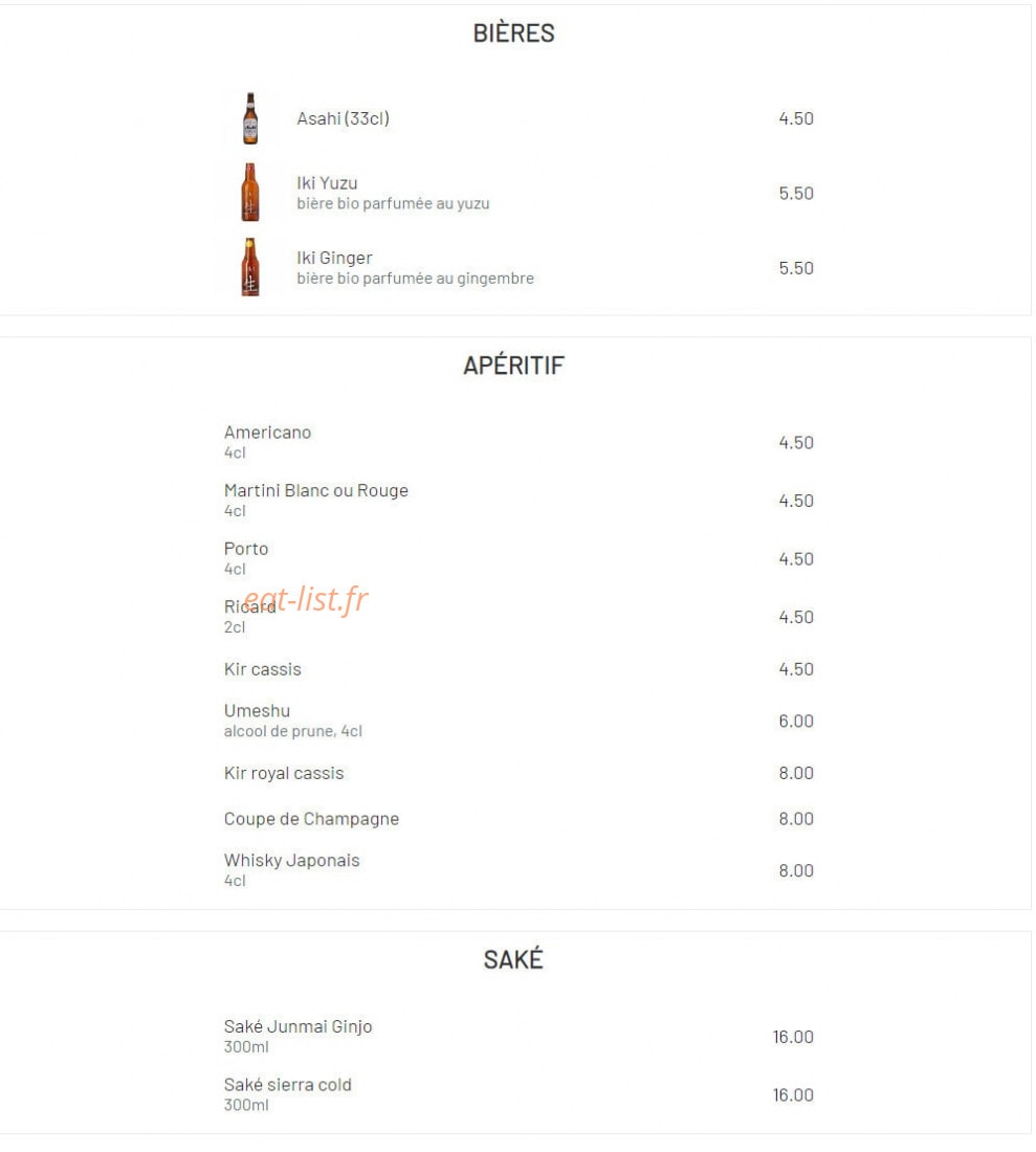 O bento — carte page 10