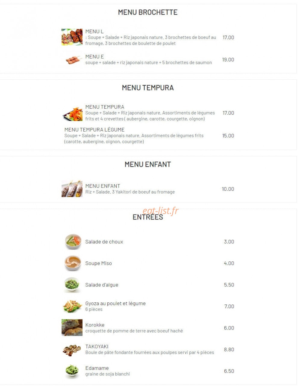 O bento — carte page 2