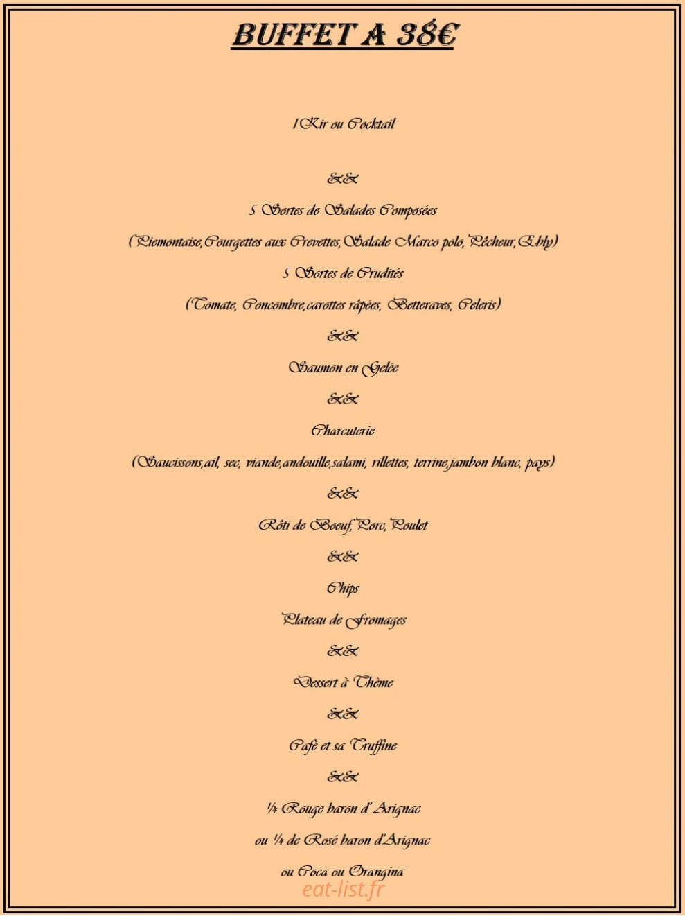 Le Relais de L'Etrier — carte page 6