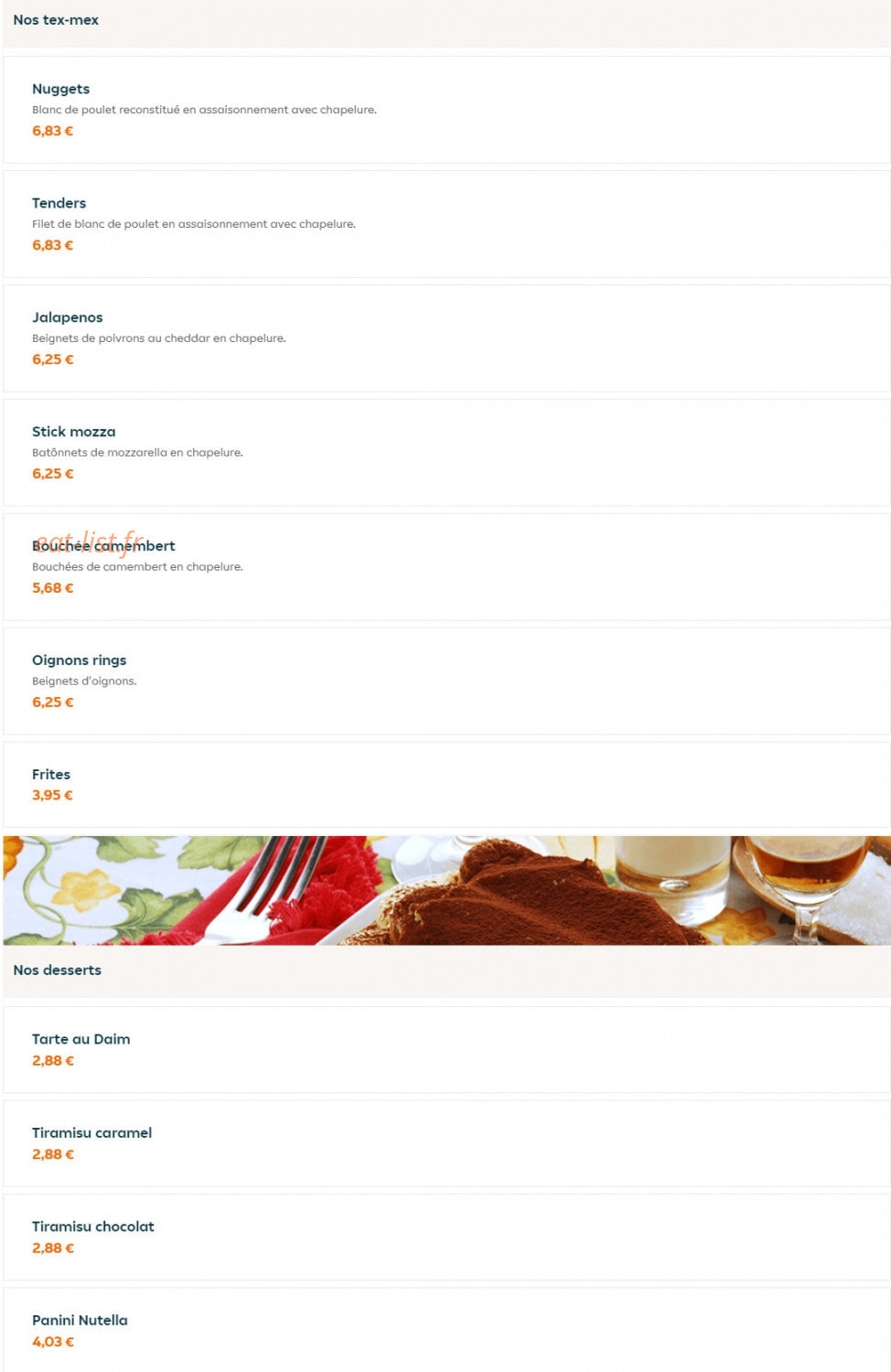 Nour Food — carte page 13