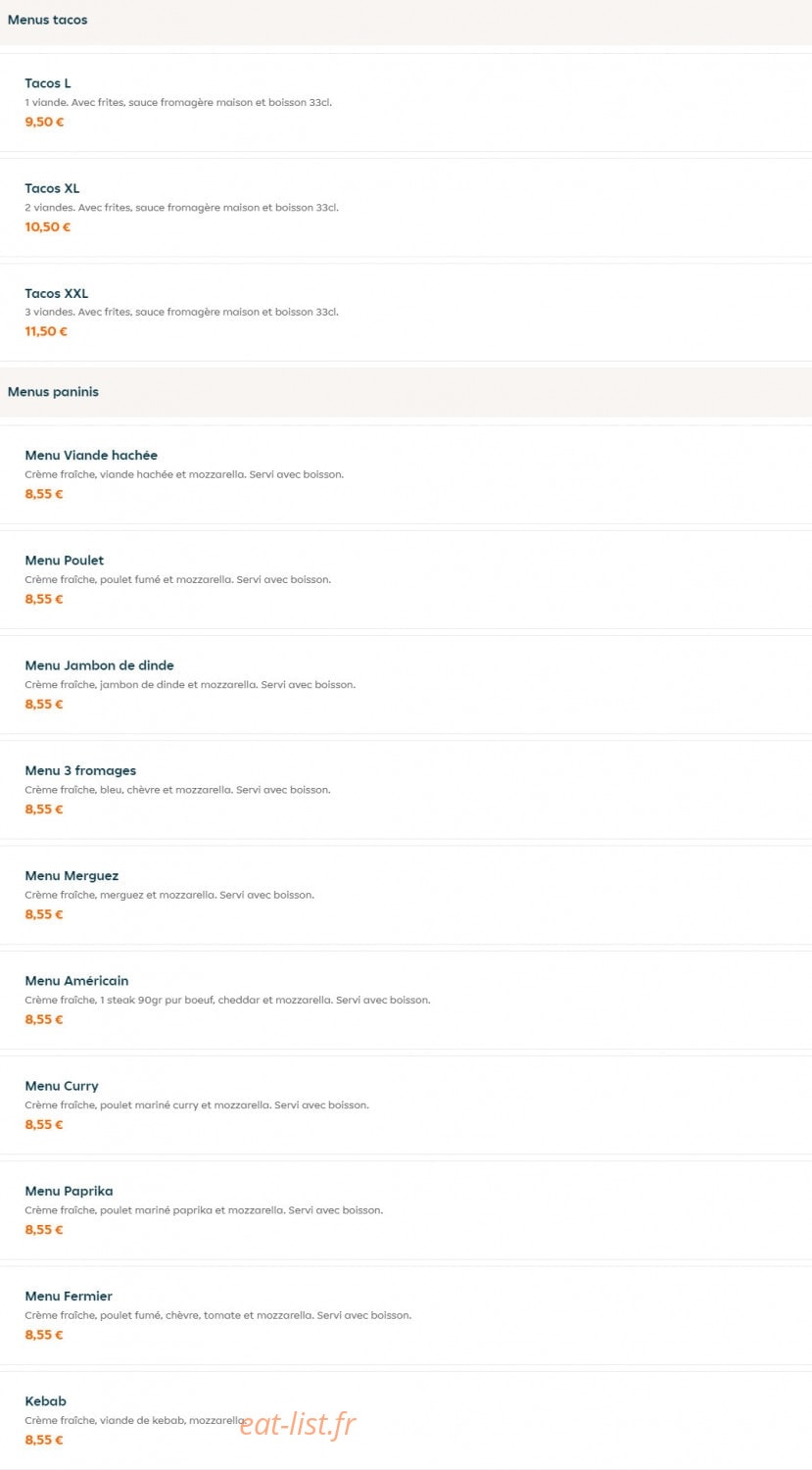 Nour Food — carte page 5