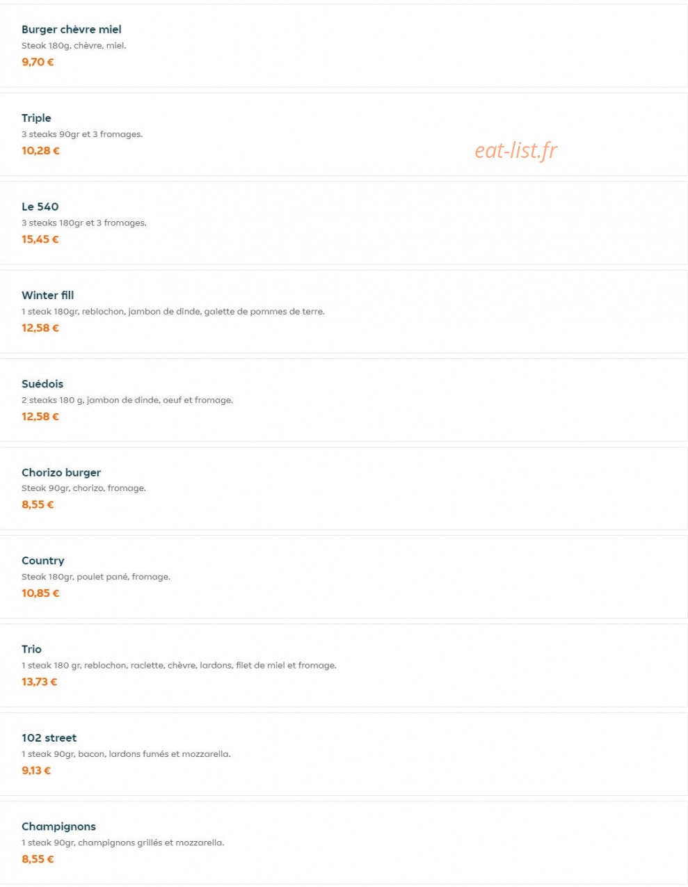 Nour Food — carte page 8