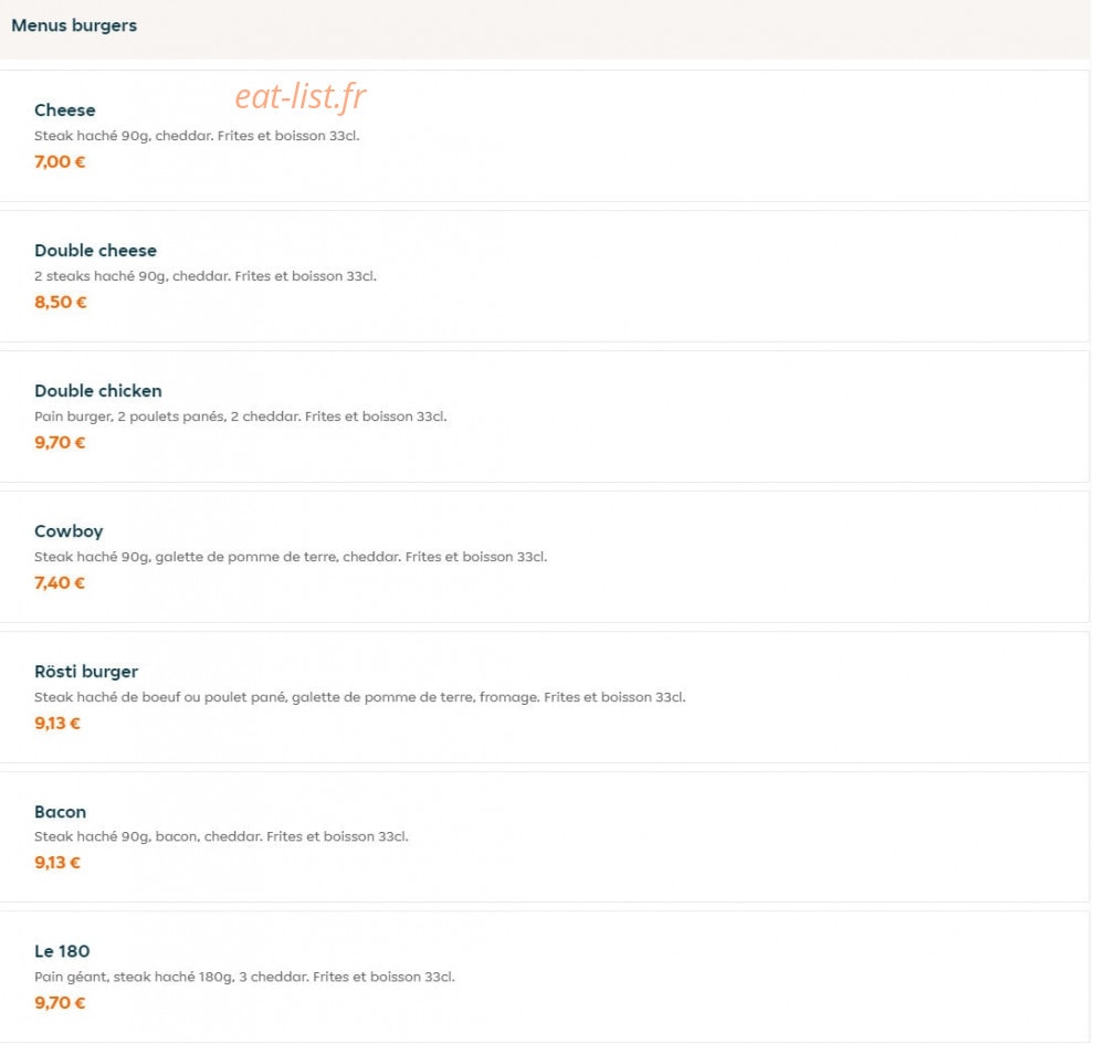 Nour Food — carte page 1