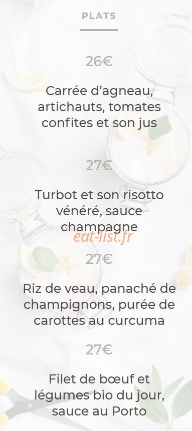 L' Auberge du Chasseur — carte page 2