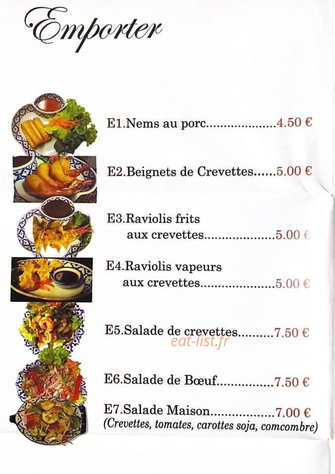 Lanna Thaï — carte page 4