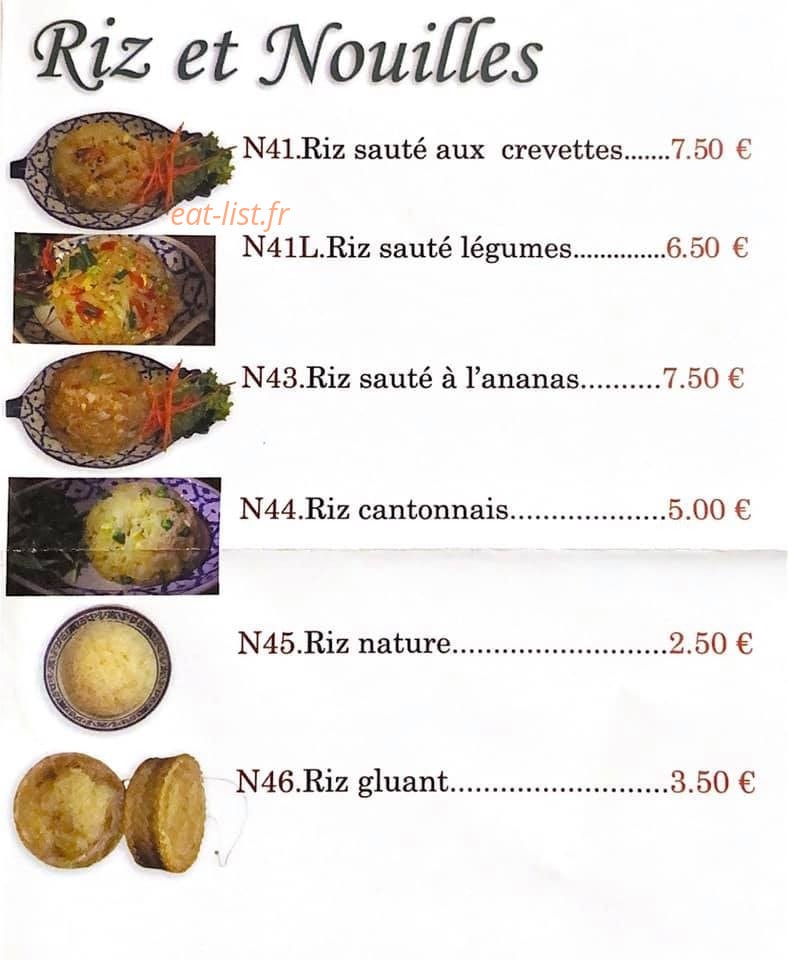 Lanna Thaï — carte page 2