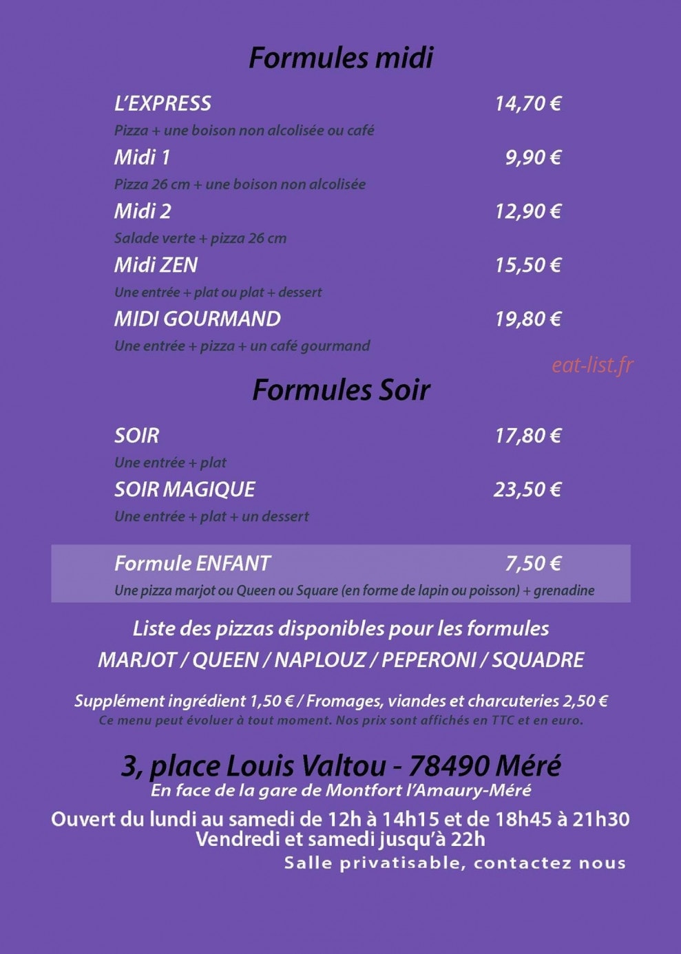 Pan et vino — carte page 2