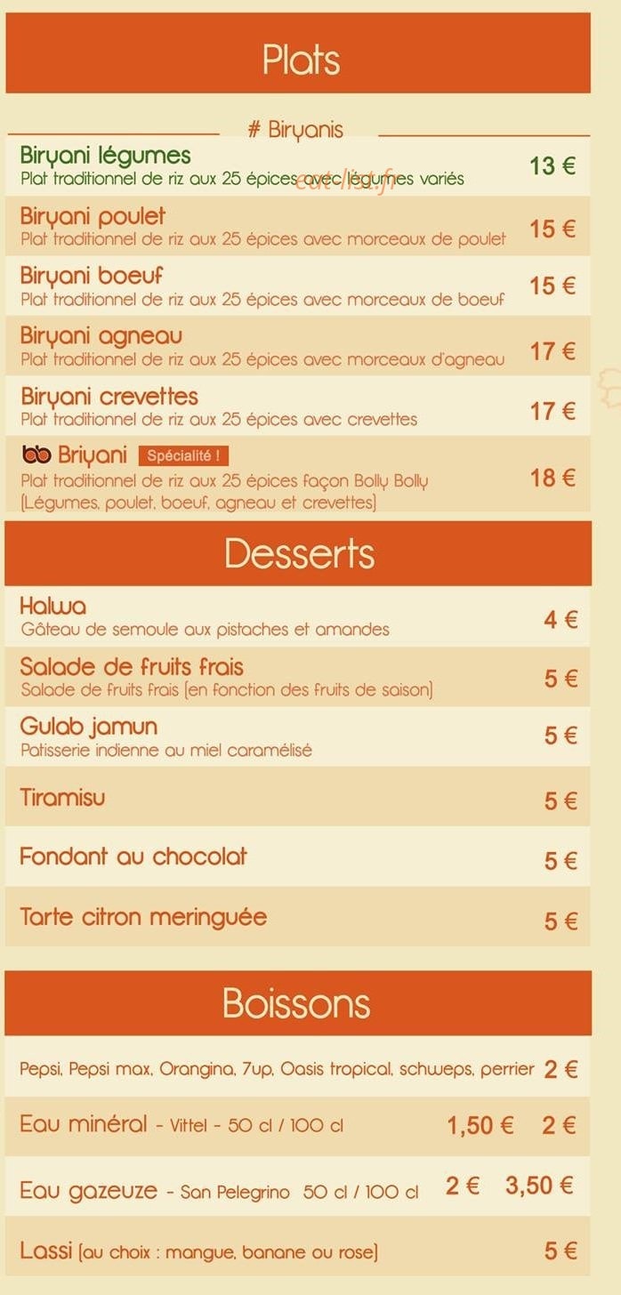 Bolly bolly — carte page 6