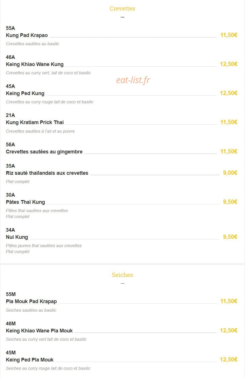 Janthee Thai — carte page 6