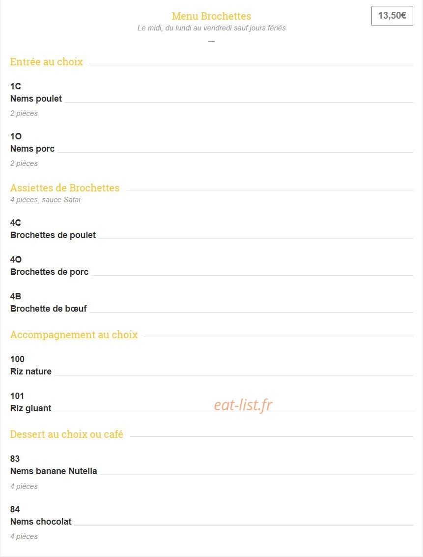 Janthee Thai — carte page 12