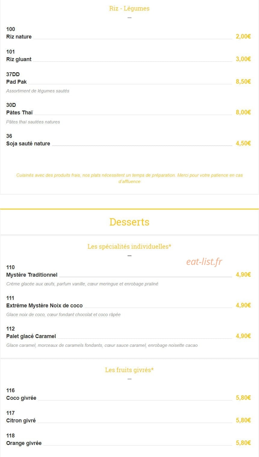 Janthee Thai — carte page 7