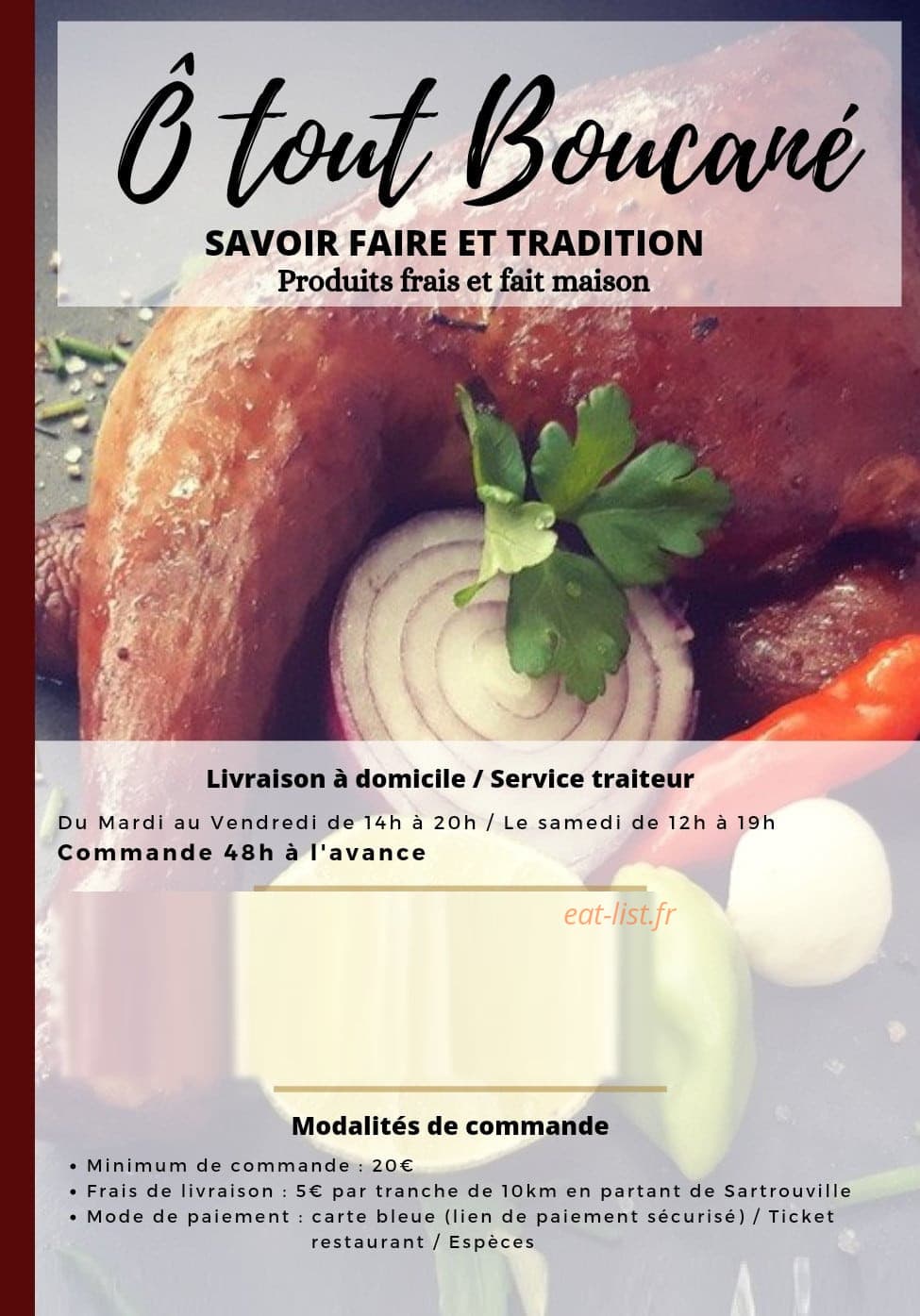 Carte et menu Ô Tout Boucané