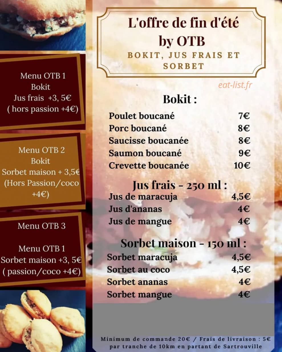 Carte et menu de Ô Tout Boucané à Sartrouville — Offres
