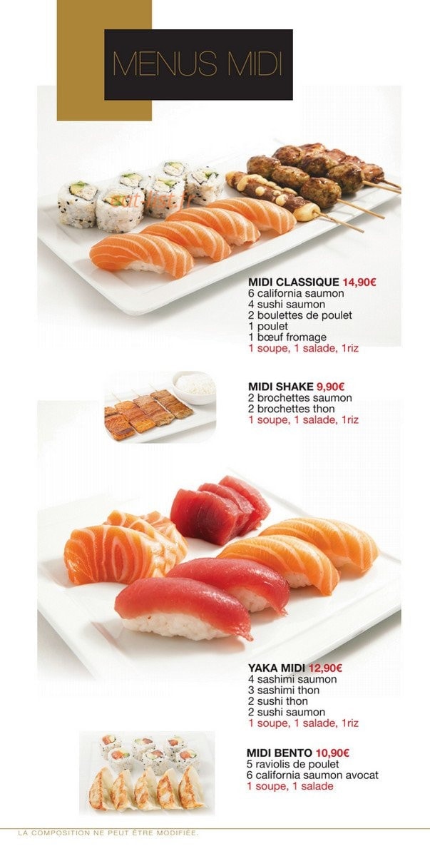 Yaka sushi — carte page 15
