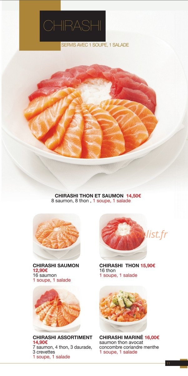 Yaka sushi — carte page 11