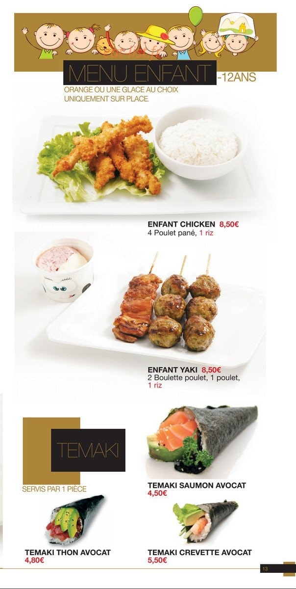 Yaka sushi — carte page 12