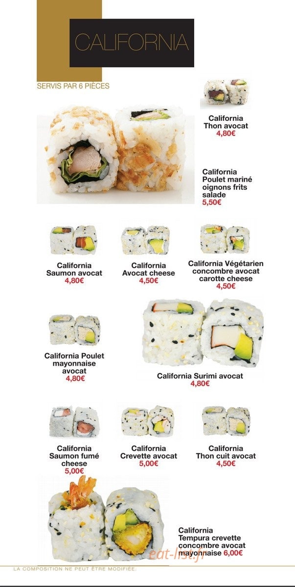 Yaka sushi — carte page 6