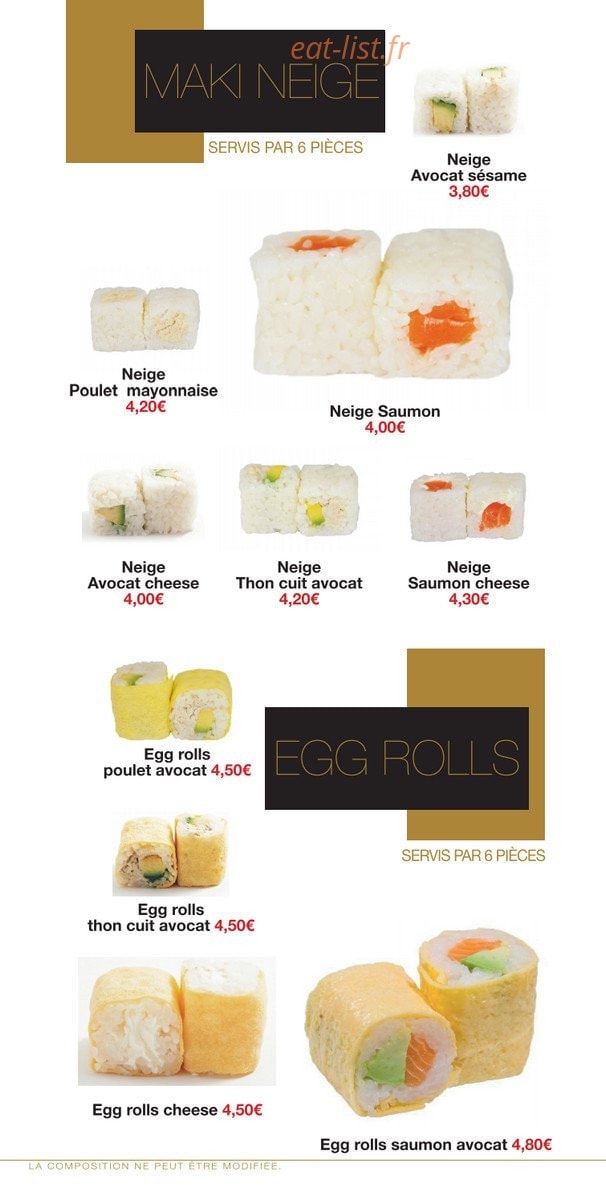 Yaka sushi — carte page 8