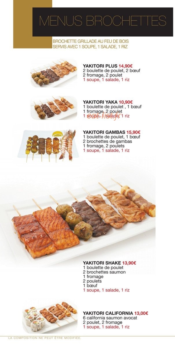 Yaka sushi — carte page 17