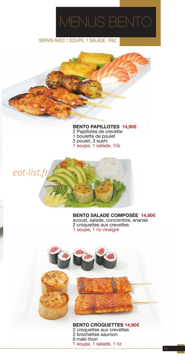 Yaka sushi — carte page 14