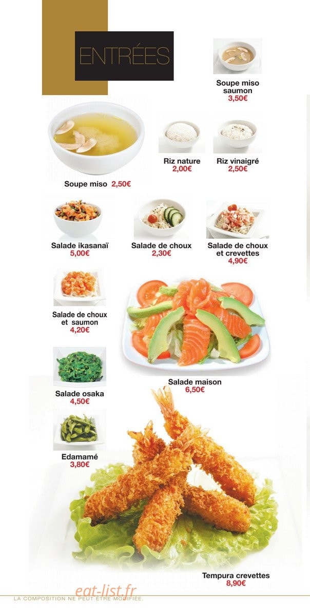 Yaka sushi — carte page 2