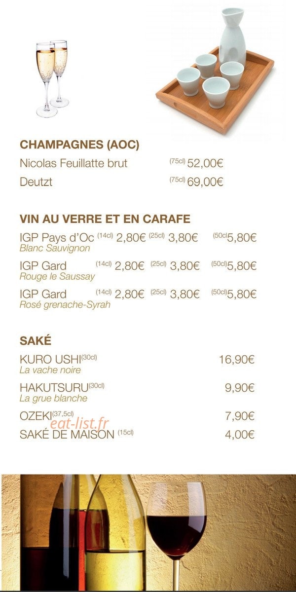 Yaka sushi — carte page 30