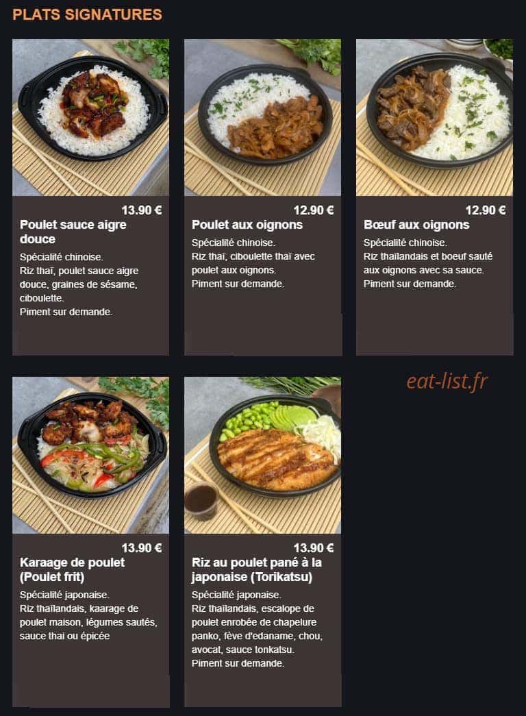 Clic sushi — carte page 1