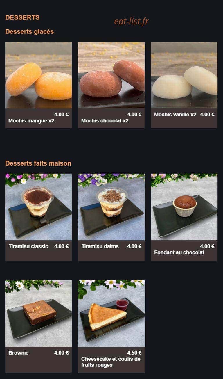 Clic sushi — carte page 13