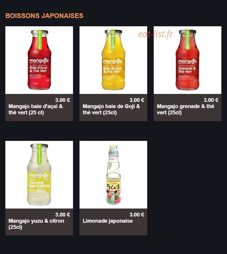 Clic sushi — carte page 12