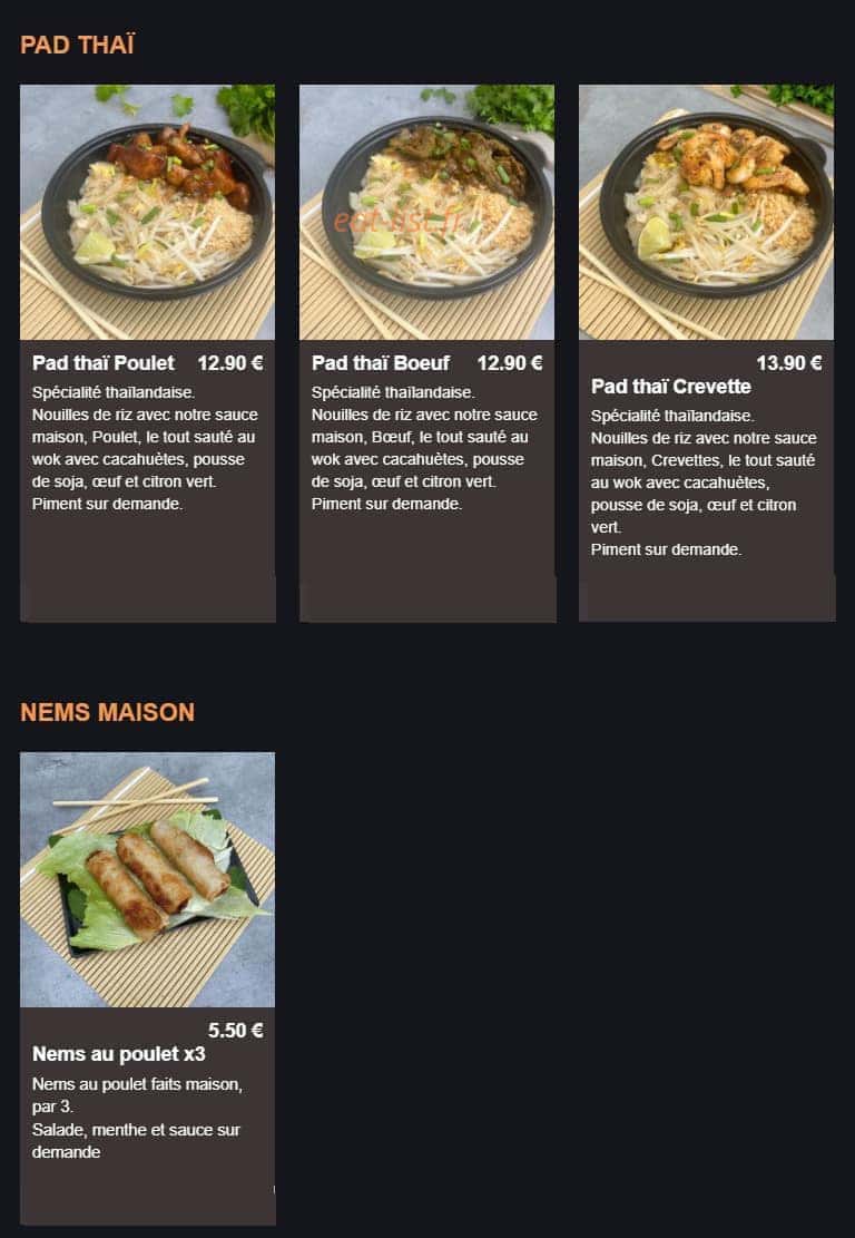 Clic sushi — carte page 3