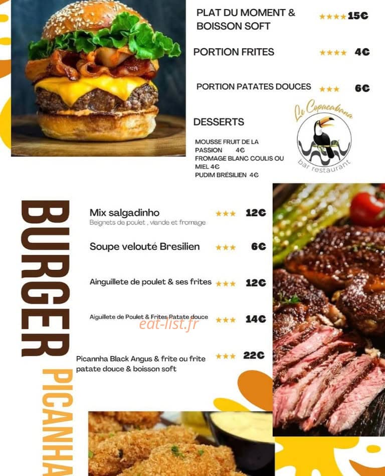 Le Copacabana — carte page 2