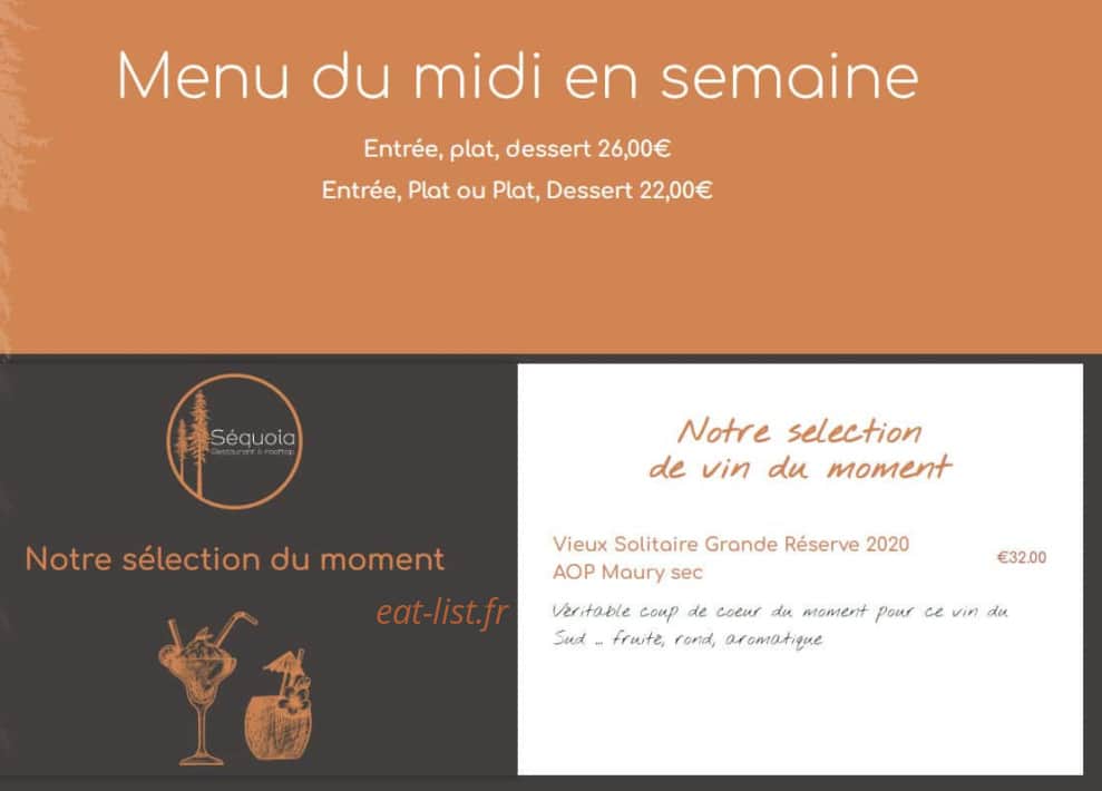 Le Séquoia — carte page 1