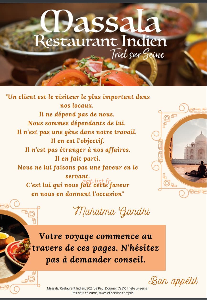 Massala — carte page 8