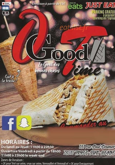 O'Good Time — carte page 1
