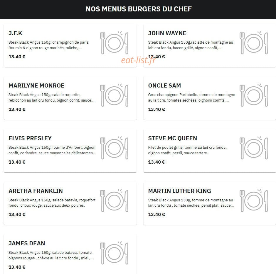 Burger Square — carte page 2