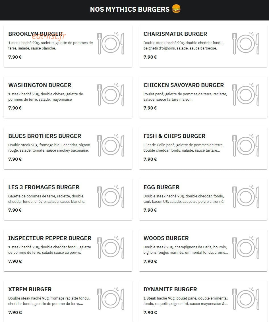 Burger Square — carte page 7