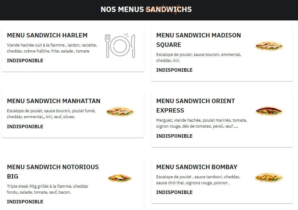 Burger Square — carte page 11